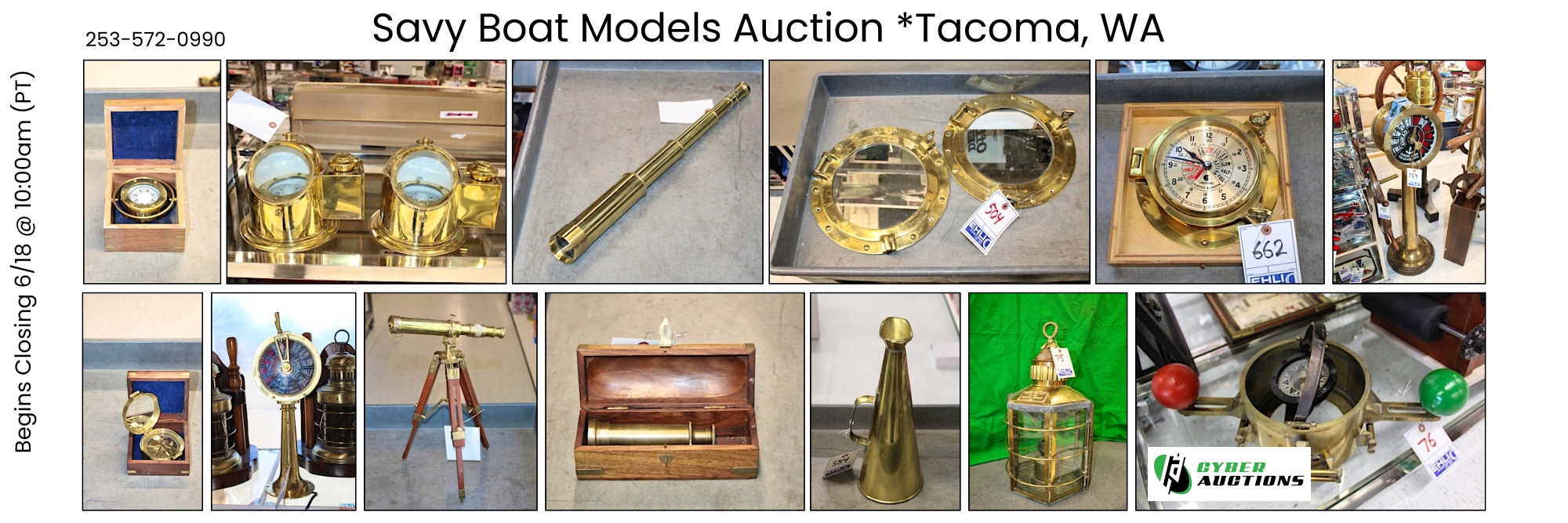 Savy Boat Models Auction Tacoma, WA